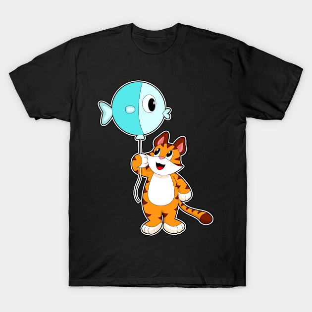 Tiger Balloon Fish T-Shirt by Markus Schnabel